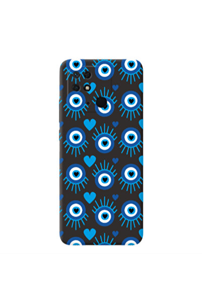 Other Xiaomi Redmi 10C Heart Eye Black Colored Silicone TPU Θήκη