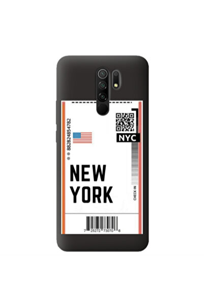 Other Xiaomi Redmi 9 New York NYC Black Colored Silicone TPU Θήκη