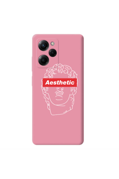 Other Xiaomi Poco X5 Pro Aesthetic Pink Colored Silicone TPU Θήκη
