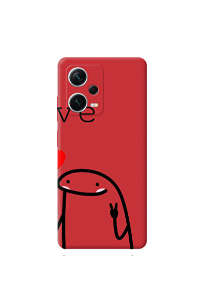 Other Xiaomi Poco X5 Love 2 Red Colored Silicone TPU Θήκη