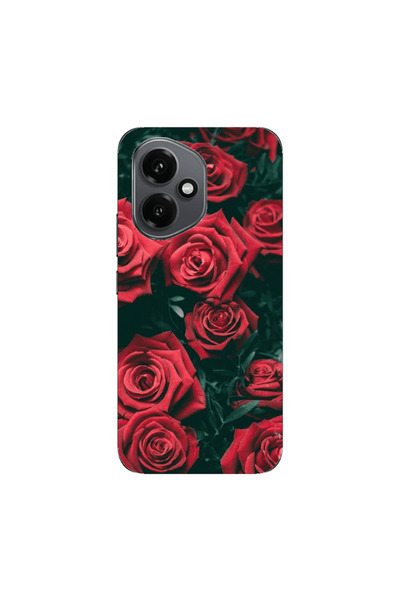 Other Honor Magic 400 Red Roses Transparent Silicone TPU Θήκη