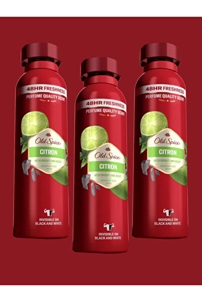 Old Spice Limon ve Sandal Ağacı Aromalı Ter Önleyici Deodorant 150 ml - 3lü Set