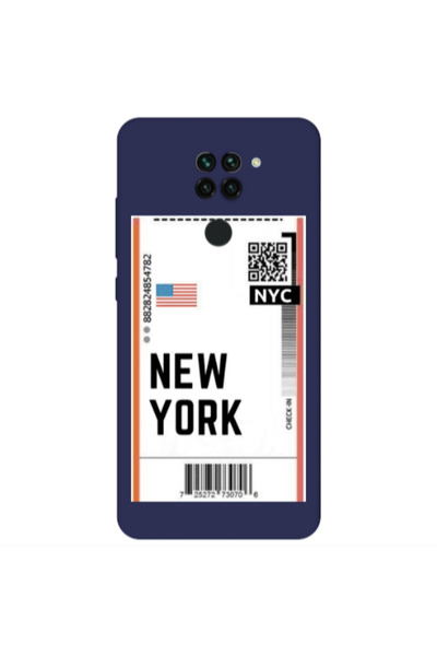 Other Xiaomi Redmi Note 9 New York NYC Dark blue Colored Silicone TPU Θήκη