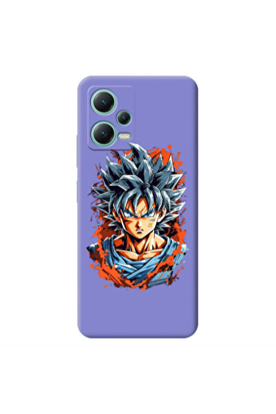 Other Xiaomi Redmi Note 12 Pro 5G Anime Goku Purple Colored Silicone TPU Θήκη
