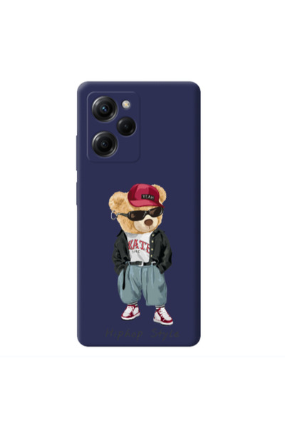 Other Xiaomi Poco X5 Pro Hip hop style Dark blue Colored Silicone TPU Θήκη