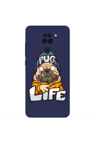 Other Xiaomi Redmi Note 9 Pug Life 2 Dark blue Colored Silicone TPU Θήκη