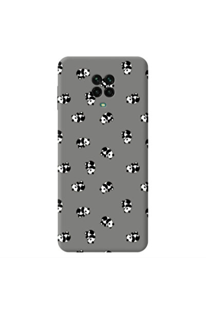 Other Xiaomi Redmi Note 9 Pro Small Pandas Grey Colored Silicone TPU Θήκη