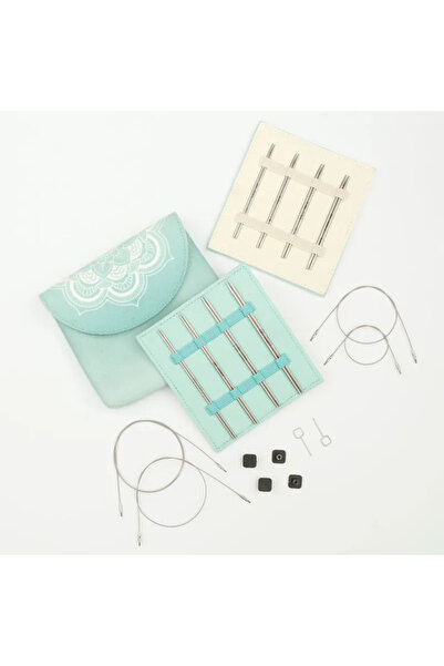 KnitPro THE MINDFUL PETİTE MİDİ Değiştirilebilir Misinalı Şiş Seti - (10 CM -...