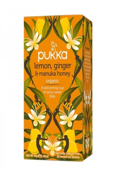 Pukka Infusion Lemon&Ginseng, ceai, Infuzie organica, 20 pliculete