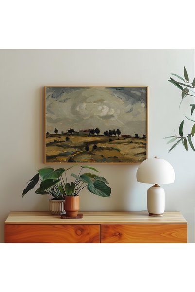 Pegziz Pictură Ilmari Aalto: Peisaj de toamnă înnorat |   Artă peisagistică n...