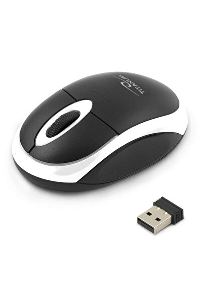 ESPERANZA Ασύρματο Οπτικό Ποντίκι USB Τιτάνιου Tm116W Μαύρο/Λευκό (459.92609)
