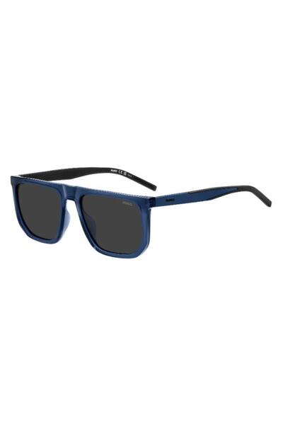 HUGO UV Protected Sunglasses Blue Frame Grey Mirror Lens 56mm - HG-1336/G/S-PJP