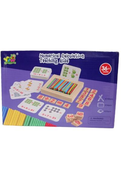 Blue Toys Ξύλινο Επιτραπέζιο Παιχνίδι με Αριθμούς και Αριθμητικές Λειτουργίες...