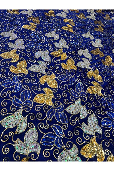 OsmanKumaşDantel Payet işlemeli kadife (150 x 150)
