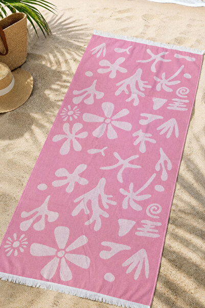 Daylife Patterned Peshtemal Beach Towel - 80% Cotton, 70X150 cm - Quick-Dryin...