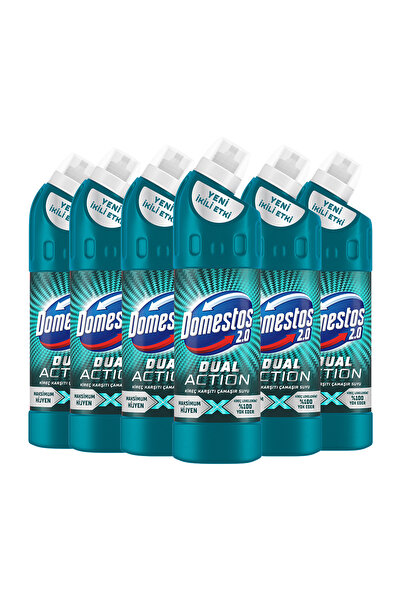 Domestos Dual Action Kireç Karşıtı Çamaşır Suyu 750 ml x6