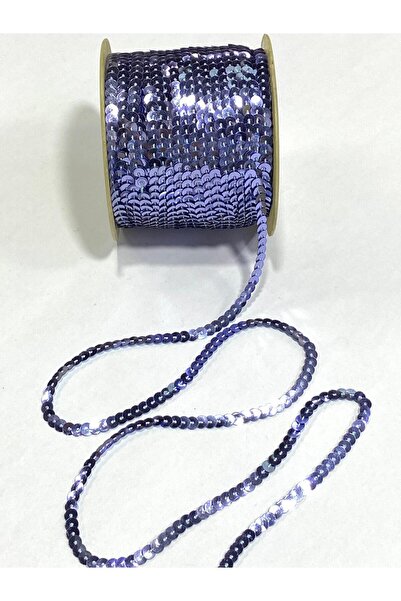 karantuhafiye Sequin Ribbon / 1 Roll / 6 mm Sequins / Row Sequin Ribbon / Blue