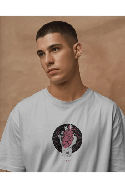 buzagi tasarım ürünleri Heartbreaker Unisex White Regular T-Shirt