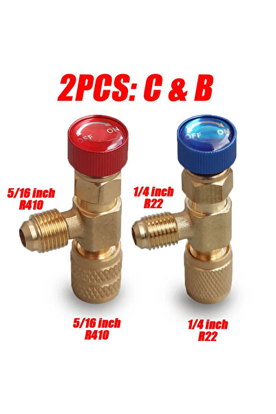 Choice 2PCS C B 1/2/4PCS Air Conditioning Refrigerant Safety Valve R410A R22 ...