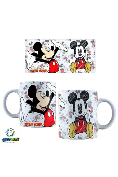 Ghostbastır Design Mickey Mouse Mug |   Single Piece K0309
