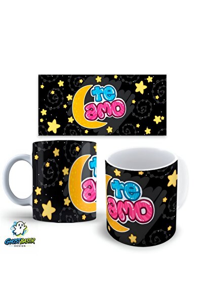 Ghostbastır Design Moon Star Mug Cup |   Single Piece K0157
