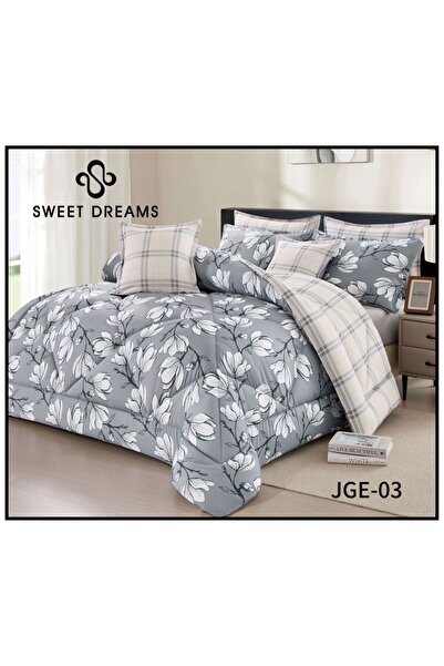 sweetdreams Summer Double Quilt 8-Piece Set with Summer Prints - Soft and Lig...