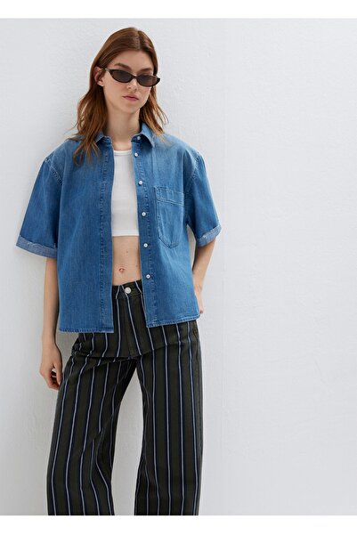 Mavi Nelly Edition Boxy Fit Jean Shirt