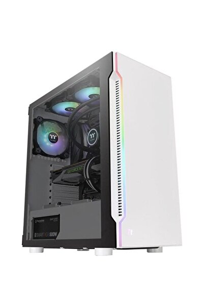 THERMALTAKE TG H200 Snow RGB, carcasă tip turn (albă, sticlă securizată)