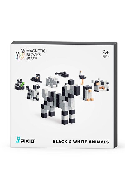 PIXIO Animale alb-negru, blocuri de construcție |   Serii de povești