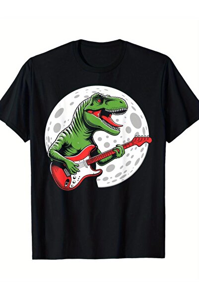 1001moda Men'S Funny Playing Electric Graphic T-Shirt | 220gsm Heavyweight Bl...