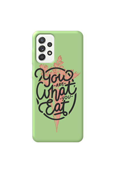 Other Samsung A72 You are What You Eat Light Green Colored Silicone TPU Θήκη