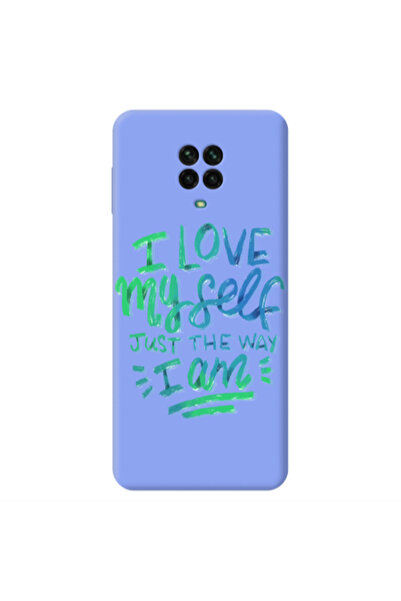 Other Xiaomi Redmi Note 9 Pro I Love My self Light Purple Colored Silicone TP...