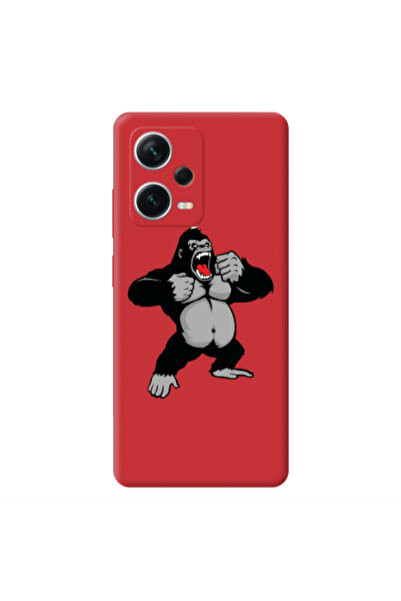 Other Xiaomi Poco X5 Angry Gorilla2 Red Colored Silicone TPU Θήκη