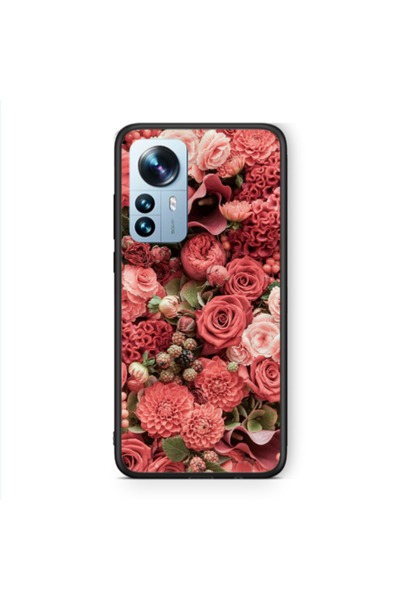 Other Xiaomi Mi 12 Pro Rose festival Black Glossy Θήκη