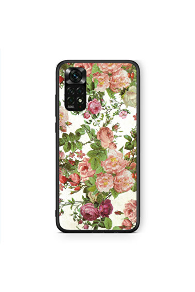 Other Xiaomi Redmi Note 11 Pro 5G Pink roses 2 Black Glossy Θήκη