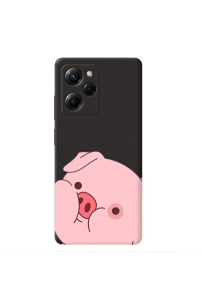 Other Xiaomi Poco X5 Pro Piggy 2 Black Colored Silicone TPU Θήκη