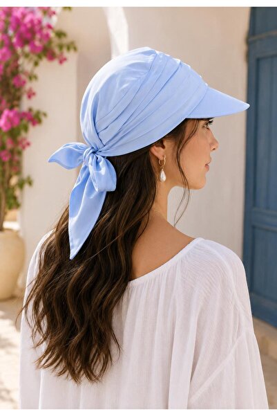 Wearflawless Women's Safari Tie-Back Hair Bandana, Visor Hat, Trendy Summer B...