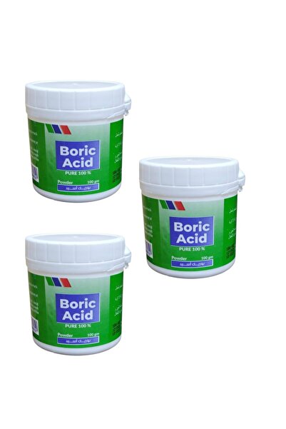 Saco Boric Acid Powder, 100% Pure, 100g, Pack of 3