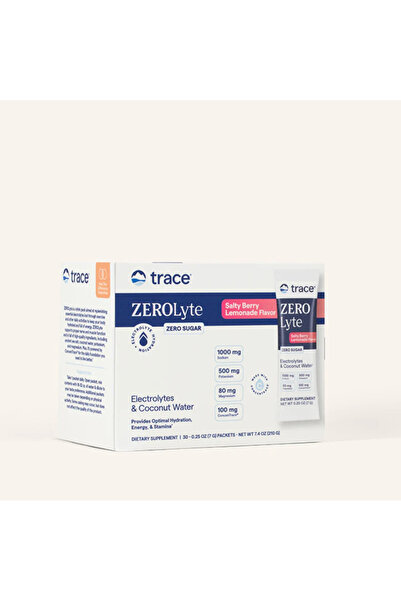Trace Minerals Amestec de băutură electrolitică ZEROLyte, Pachet de 30, Citrice