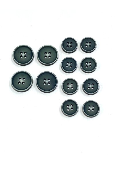 karantuhafiye Blazer Jacket Button Set |   Mat 4 Holes |   4 Large + 8 Small ...