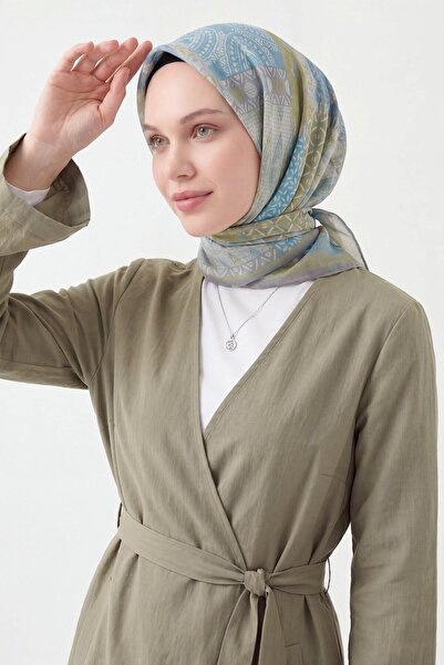 Silk Home Soft Scarf Authentic Sky Blue