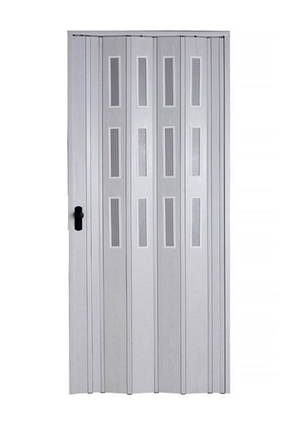 Sarpaş Dekor Sarpaş Akordiyon Kapı 163x181 Akçaağaç Camlı Kalın Kapı Katlanır Akordeon Pvc Anahtar Kilitli