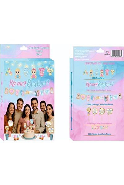 ÇITIPITISTORE Gender Reveal Party Celebration Set