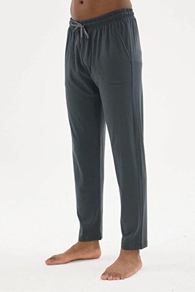 KLY PİJAMA Kly 126B Men's Cotton Modal Flat Leg Large Size Oversized Single P...