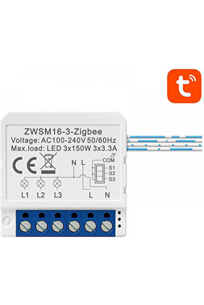 Avatto ZWSM16-W3 Έξυπνος Διακόπτης 3 Κανάλια ZigBee 3.3A