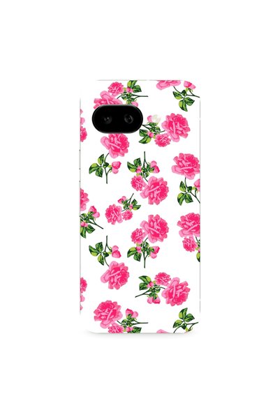 Other Google PIXEL 9A Roses White Transparent Silicone TPU Θήκη