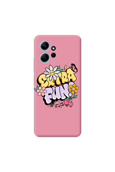 Other Xiaomi Redmi Note 12 4G Extra Fun Pink Colored Silicone TPU Θήκη