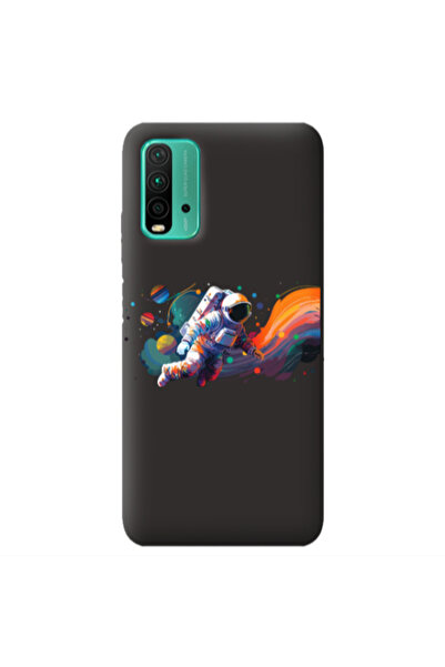 Other Xiaomi Poco M3 Rainbow Space Black Colored Silicone TPU Θήκη