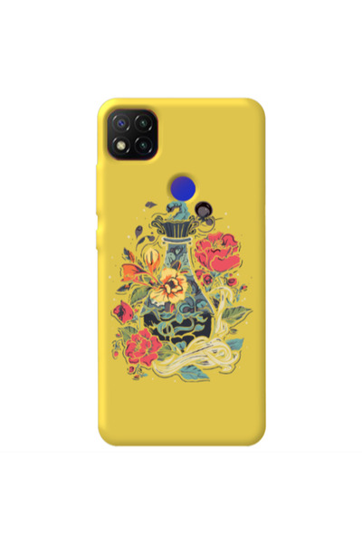 Other Xiaomi Redmi 9c Magic vase Yellow Colored Silicone TPU Θήκη