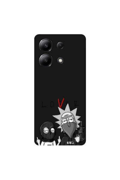 Other Xiaomi Redmi Note 13 4G Rick Loser Black Colored Silicone TPU Θήκη